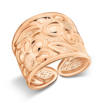 Массивное кольцо из красного золота (арт. 156286)
