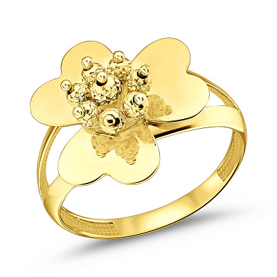 Золотое кольцо Цветок (арт. 155682/2ж)