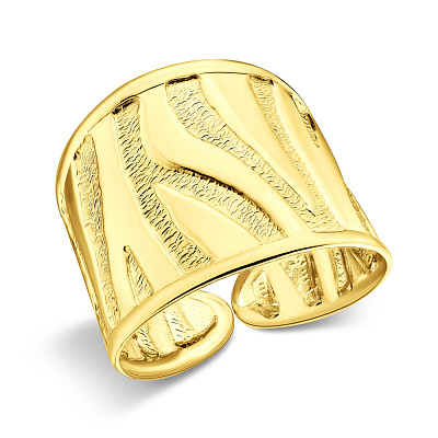 Широкое кольцо из желтого золота (арт. 156281ж)