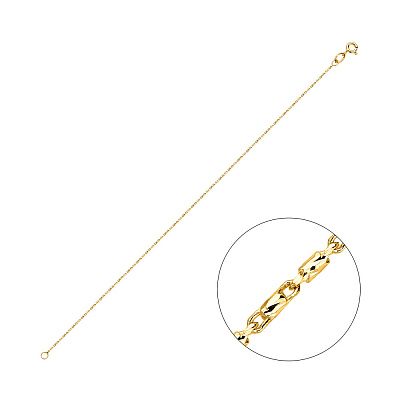 Цепочный браслет из желтого золота плетения Фантазия (арт. ц3120601ж)