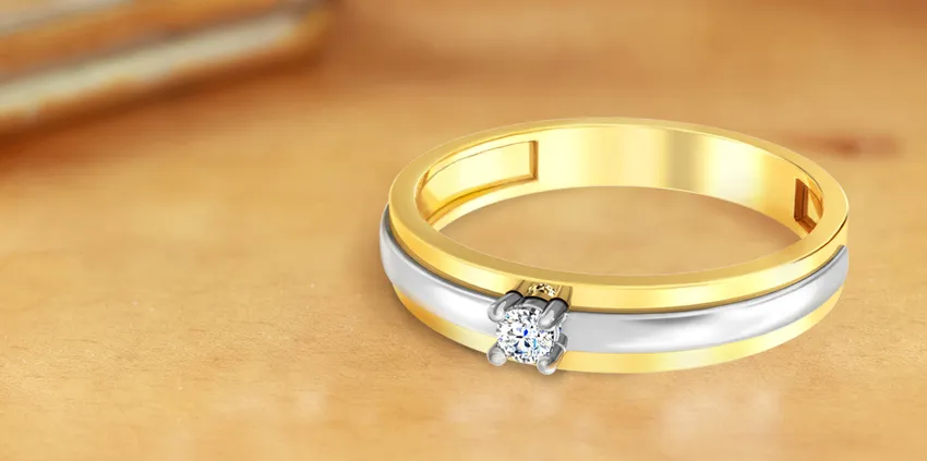 Золотое кольцо с бриллиантом арт. К011008