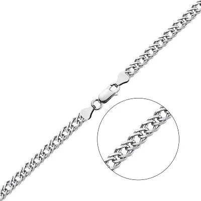 Ланцюжок зі срібла в плетінні Подвійний Ромб (арт. 0303127)