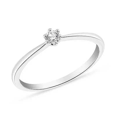 Золотое кольцо для помолвки с бриллиантом (арт. К341263010б)