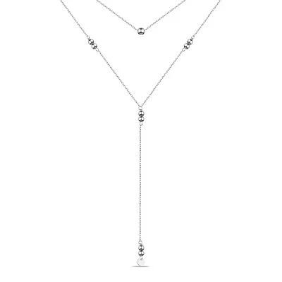 Серебряное колье-галстук Trendy Style (арт. 7507/1987)