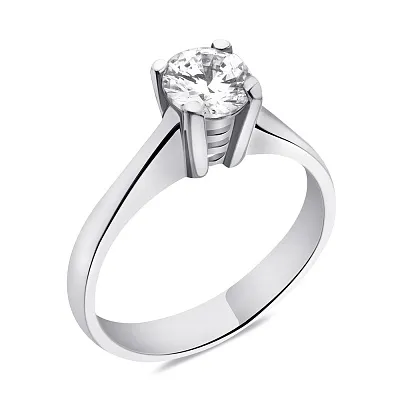 Серебряное кольцо с фианитом (арт. 05012966)