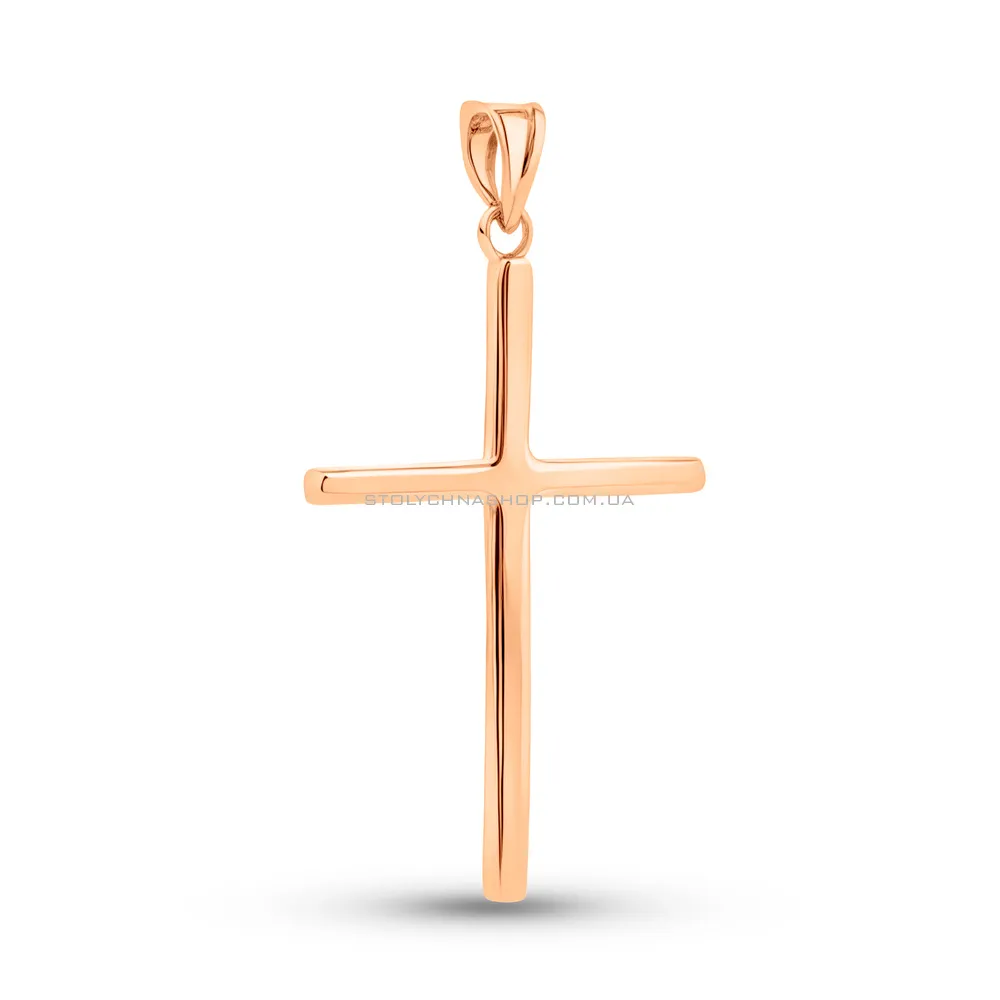 Крестик из красного золота (арт. 424797)