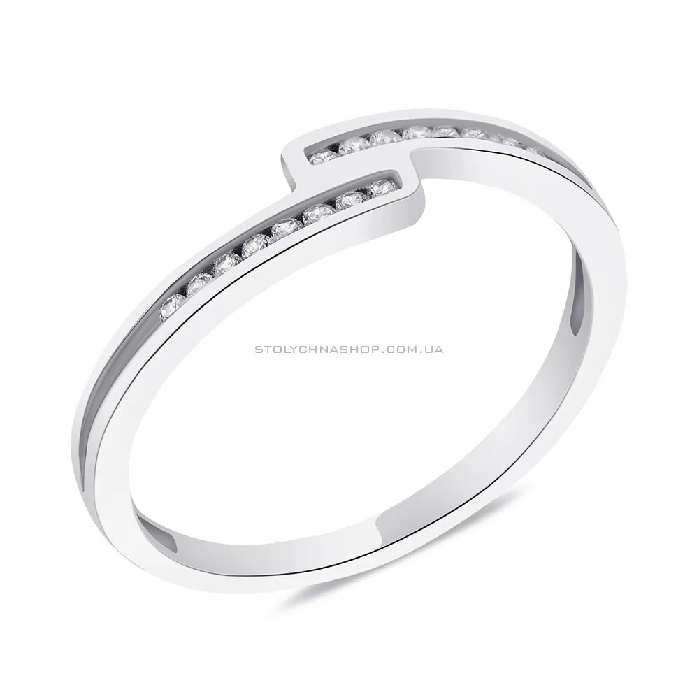 Серебряное кольцо с фианитами  (арт. 7501/6130)