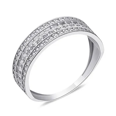 Серебряное кольцо с фианитами (арт. 7501/6473)