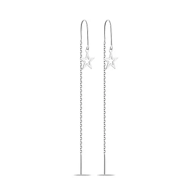 Сережки-протяжки зі срібла з підвіскою (арт. 7502/С2/1551)