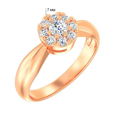 Золотое кольцо с бриллиантами (арт. К011441030)