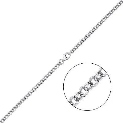 Цепь из серебра плетения Шопард двойной (арт. 0308816)