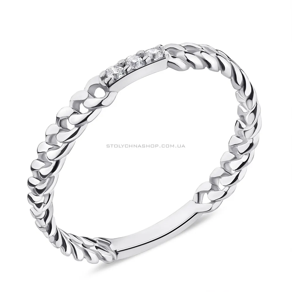 Кольцо из серебра с фианитами (арт. 7501/6363)