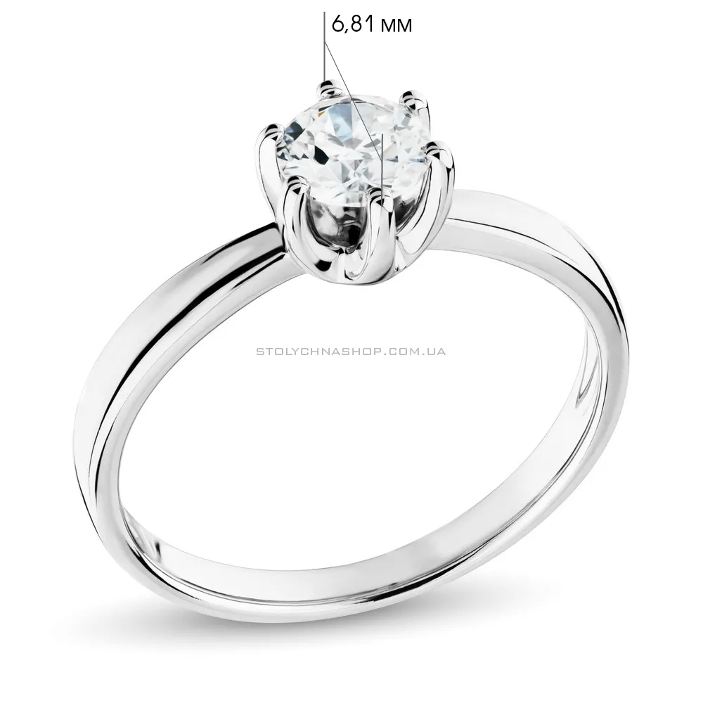 Золотое кольцо с бриллиантом для помолвки  (арт. К01116104016б)