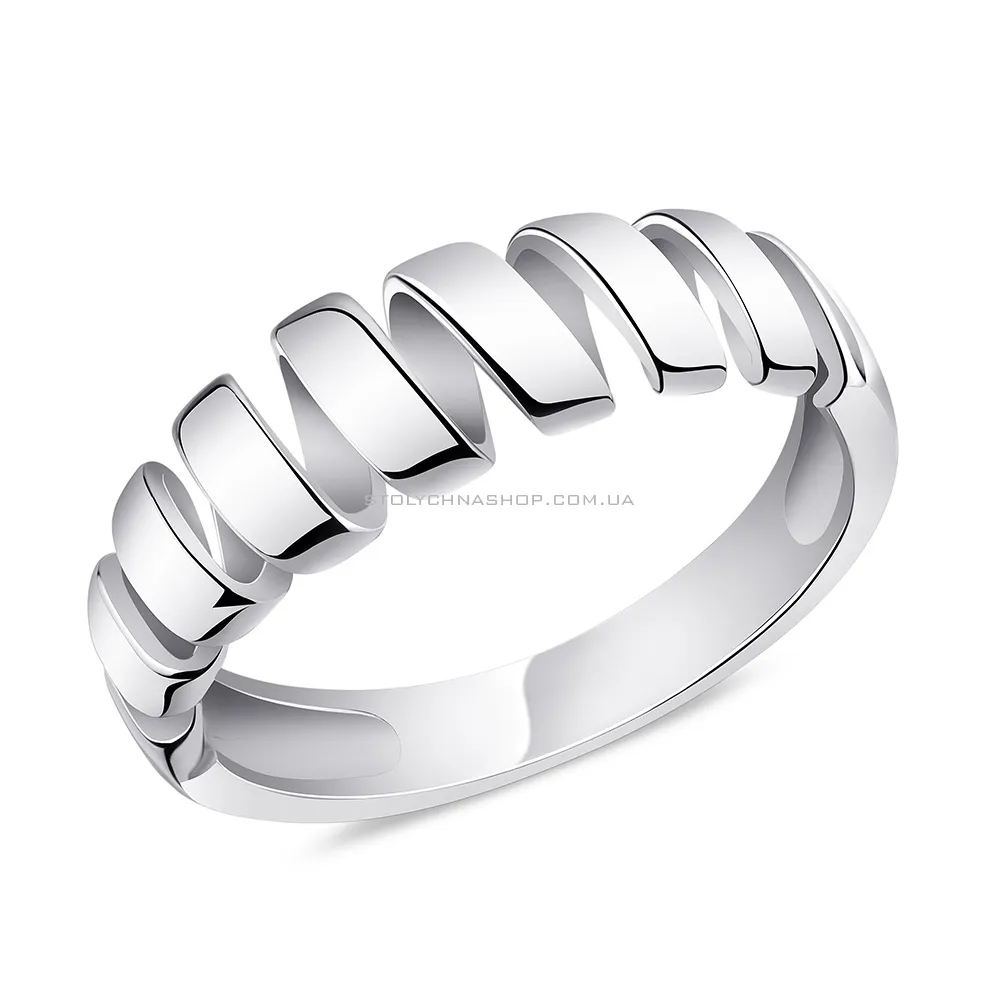 Серебряное кольцо "Спираль"  (арт. 7501/5725)