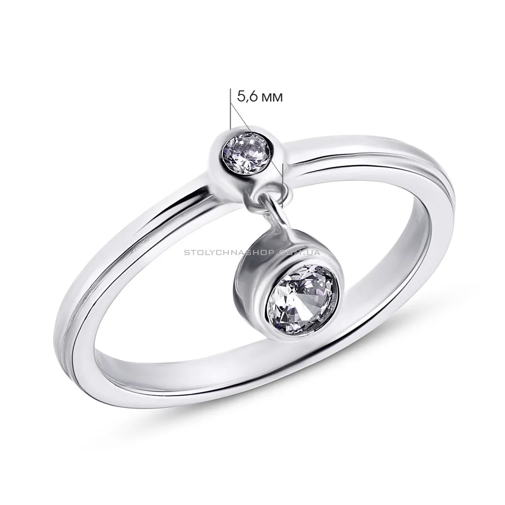 Серебряное кольцо с фианитами (арт. 7501/3759)