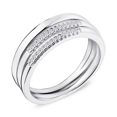 Серебряное кольцо с фианитами (арт. 7501/5212)