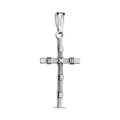 Срібний хрестик без каміння (арт. 7503/3913)
