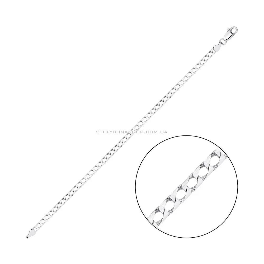 Срібний браслет Панцирне плетіння (арт. 03120304)