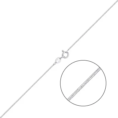 Срібний ланцюжок плетіння Снейк Алмазний (арт. 03021702)