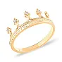 Золотое кольцо «Корона» с фианитами (арт. 140720ж)