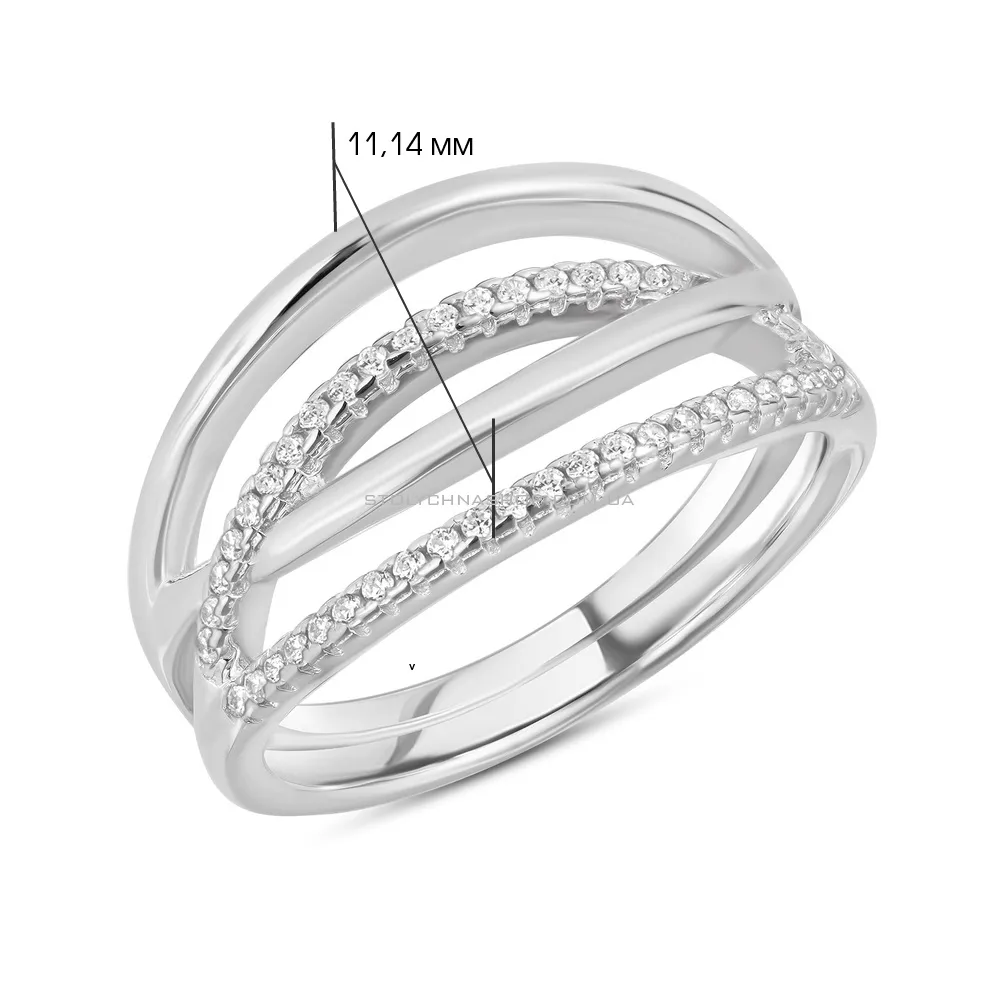 Серебряное кольцо с фианитами (арт. 7501/4849)