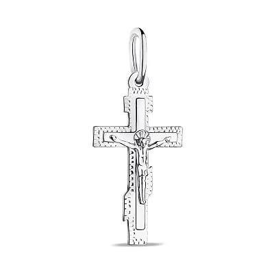 Серебряный крестик с распятием (арт. 7504/2-8224,0,2)