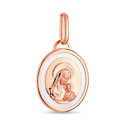 Золота ладанка іконка «Божа Матір з немовлям» (арт. 421851)