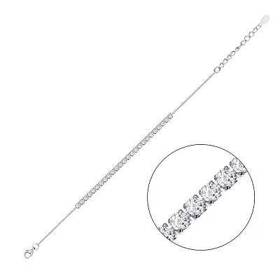 Срібний браслет з фіанітами (арт. 7509/622/2)