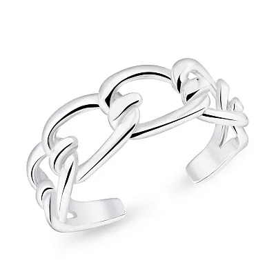 Кольцо цепочкаTrendy Style  из серебра незамкнутое  (арт. 7501/5574)