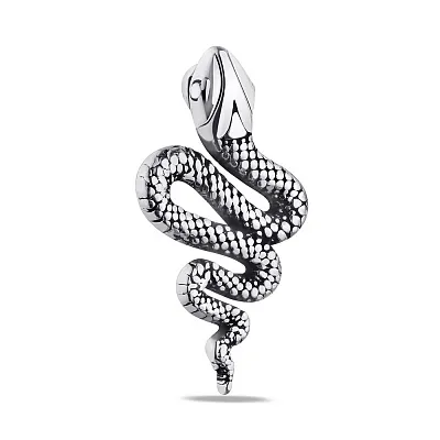 Срібний підвіс &quot;Змія&quot; з чорнінням Trendy Style (арт. 7903/3606)