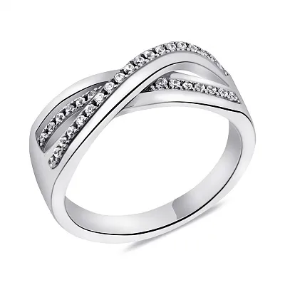 Серебряное кольцо с фианитами (арт. 05012386)