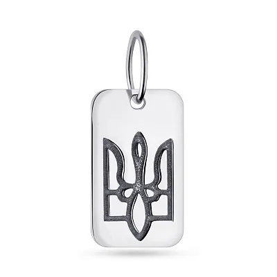 Серебряный жетон "Герб Украины-Трезубец" (арт. 7903/459пп)