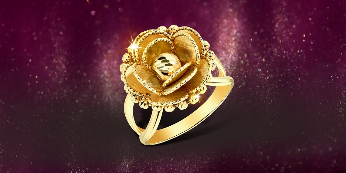 Золотые кольца Роза