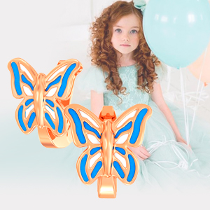 детские золотые серьги в виде бабочек