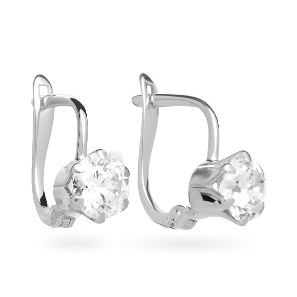 Золоті сережки з фіанітами (арт. 110137б) – зображення 1