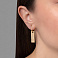Золотые сережки-подвески (арт. 107745ж) – изображение 2