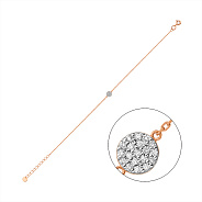 Золотой браслет с бриллиантами (арт. Б011480010)