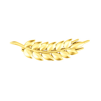 Брошь Колосок из желтого золота (арт. 361166ж)