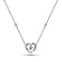 Серебряное колье Сердце с фианитами (арт. 7507/2260) – изображение 1