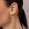 Сережки-кільця з червоного золота (арт. 122200/25) – зображення 4