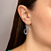 Серебряные серьги без камней (арт. 7502/9801) – изображение 2
