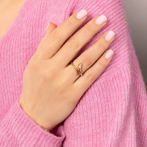 Золотое кольцо Змея (арт. 1401002) – изображение 2