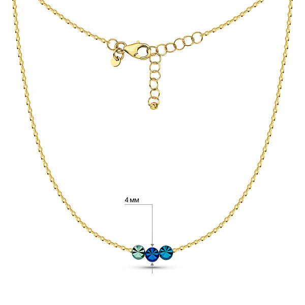 Золотое колье Francelli (арт. 352918жгсд) – изображение 3