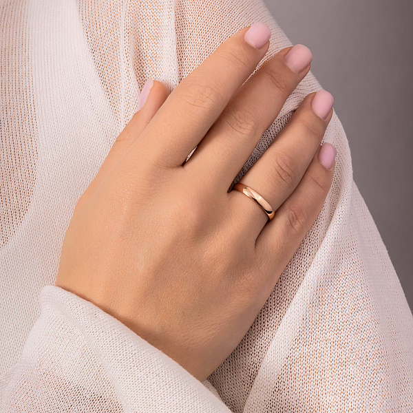 Обручка з червоного золота (арт. 239040) – зображення 2