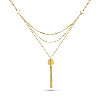 Кольє Francelli з жовтого золота без каміння (арт. 360318/3жм)