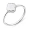 Серебряное кольцо Клевер с перламутром (арт. 7501/610/6пкп) – изображение 1