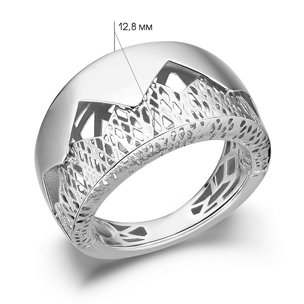 Каблучка з білого золота  Francelli (арт. е156649б) – зображення 5