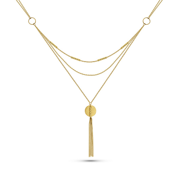 Кольє Francelli з жовтого золота без каміння (арт. 360318/3жм) – зображення 1