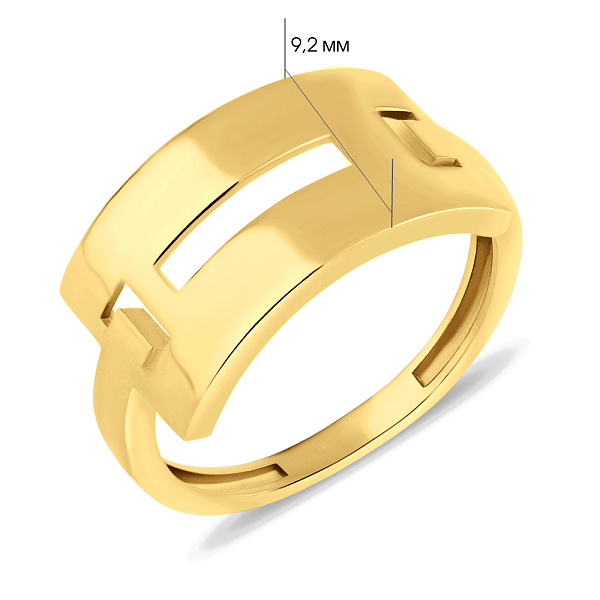 Кольцо из желтого золота (арт. 155646ж) – изображение 3