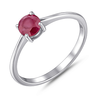 Серебряное кольцо з рубином (арт. 7501/2194446Р)